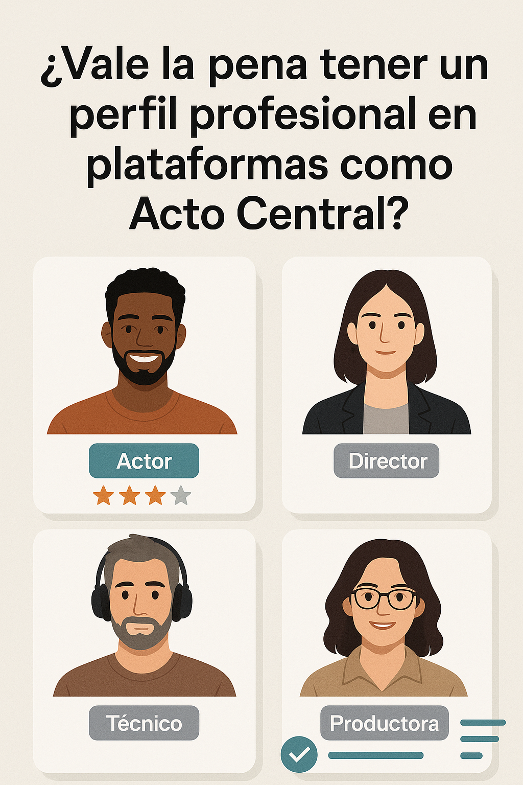 ¿Vale la pena tener un perfil profesional en plataformas como Acto Central?
